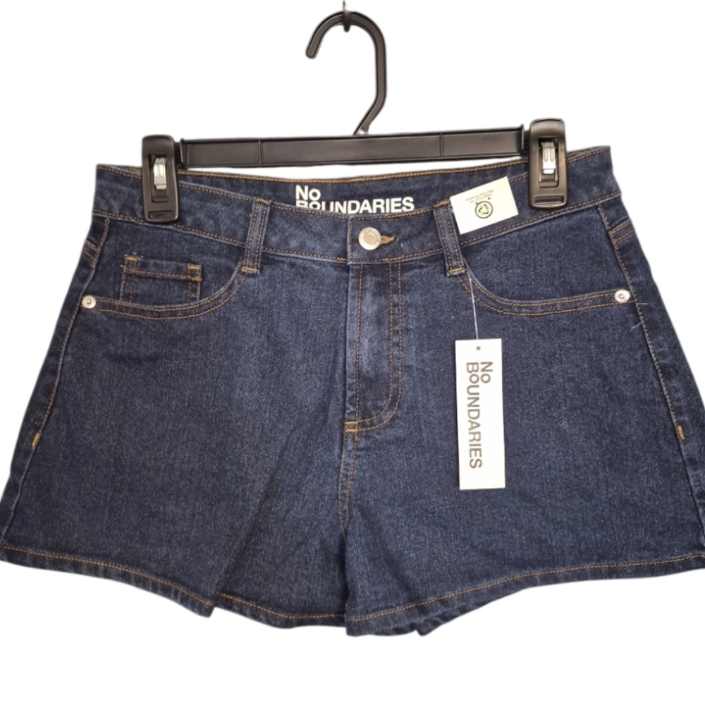 No Boundaries Dark Blue Jean Shorts